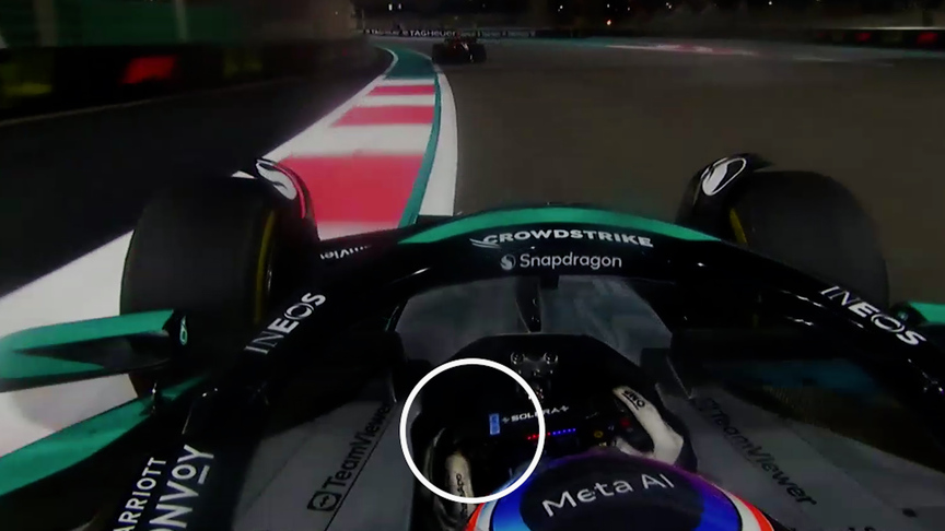 2025 Abu Dhabi Grand Prix: Antonelli presses the DRS button for the final time